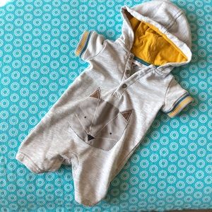 🐶Hooded short sleeve romper